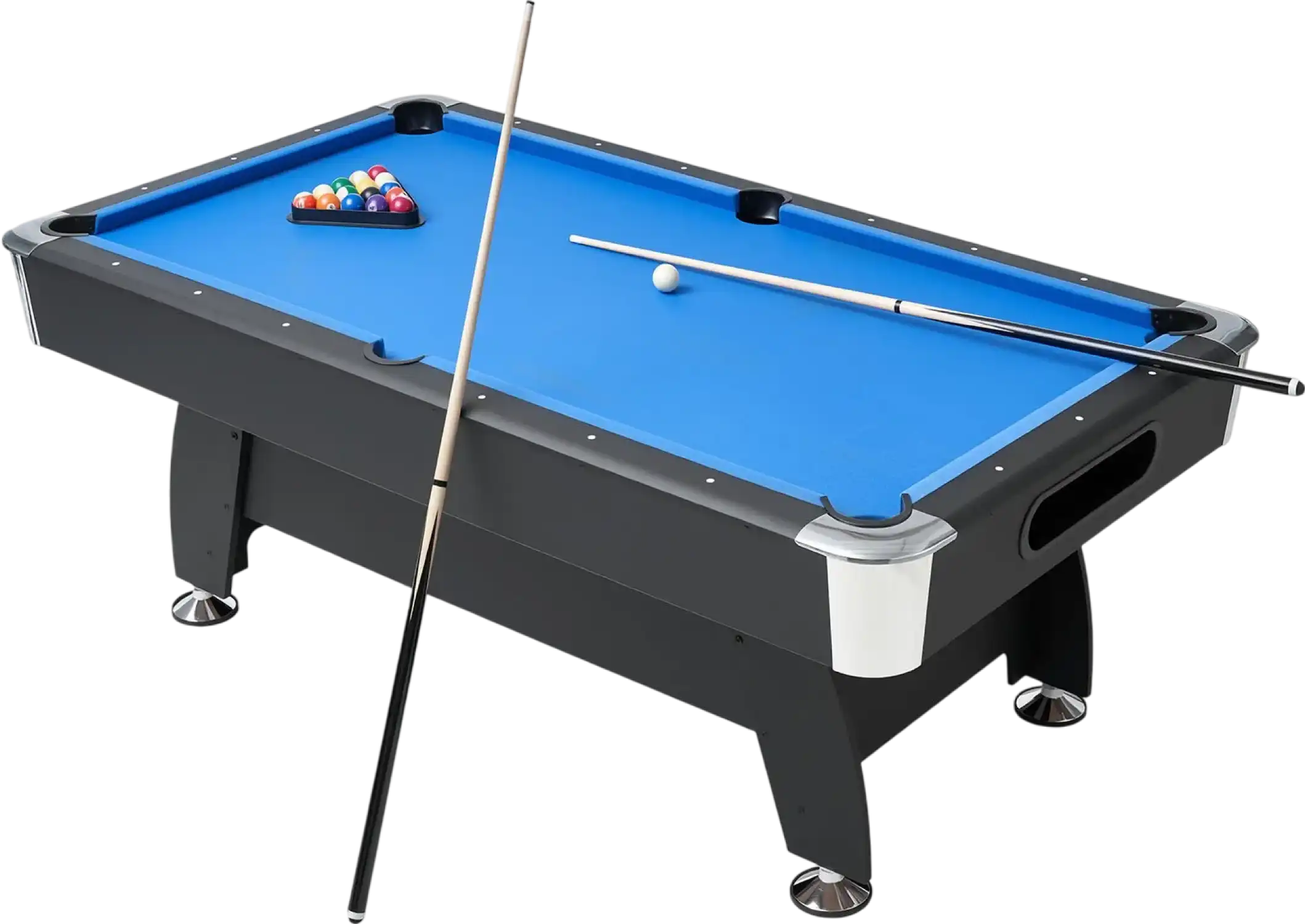 Vevor Pool Table 7 ft. Game Table Blue Cloth with Complete Accessories New