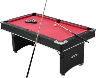Vevor Billiards Table 6' Portable Pool Table Set with Balls and Cues New
