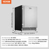 Vevor 24 inch Indoor/Outdoor Beverage Refrigerator Metal Plate Body 185QT Capacity New