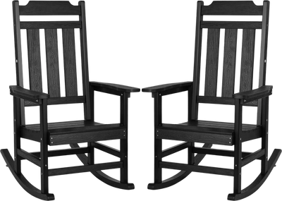 Vevor Porch Rocking Chairs 2 Pack 400 Lbs Weight Capacity New
