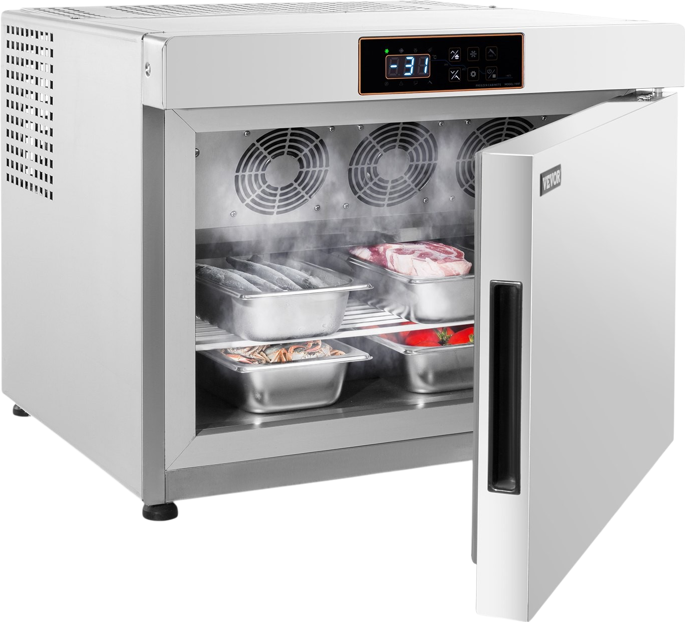 Vevor Commercial Blast Freezer with 4 Pans 32L Capacity New