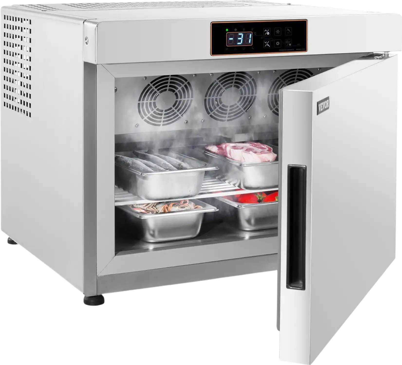 Vevor Commercial Blast Freezer with 4 Pans 32L Capacity New