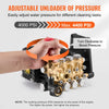 Vevor Pressure Washer Pump 1" Shaft Horizontal Triplex Plunger 4.4 GPM 4400 PSI New