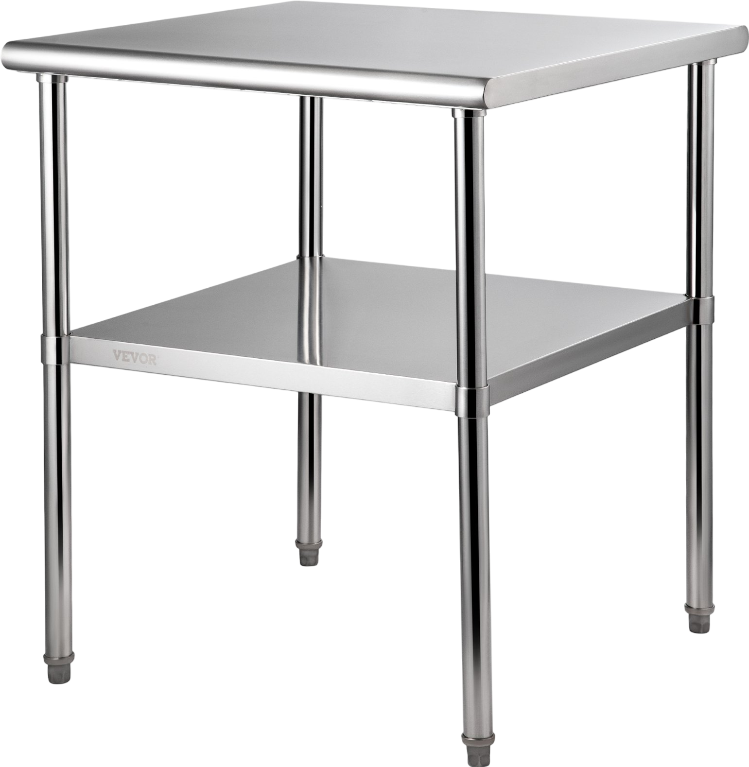 Vevor Stainless Steel Prep Table with Adjustable Undershelf 800 lbs. Load Capacity 30