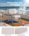 Vevor Deck Chair Folding Seat with Aluminum Alloy Frame Non-Slip Foot Pads New