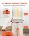 Vevor Dust Collector Vortex Cone with 35 Gal. Bag 1100 CFM 2.5 Micron New