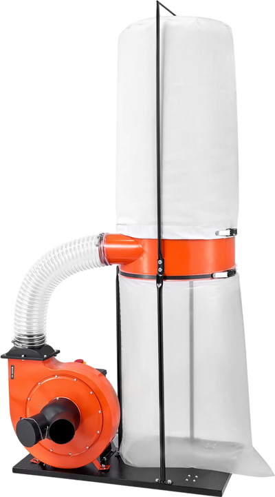Vevor Dust Collector Vortex Cone with 35 Gal. Bag 1100 CFM 2.5 Micron New