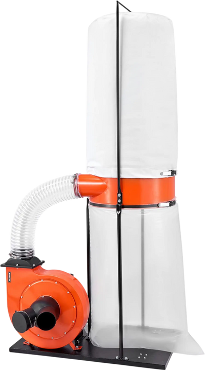 Vevor Dust Collector Vortex Cone with 35 Gal. Bag 1200 CFM 2 HP 2.5 Micron New