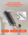 Vevor Attic Ladder 660 Lbs Capacity Alloy Steel Pull-Down Retractable for 10.5-11 Ft Ceilings New