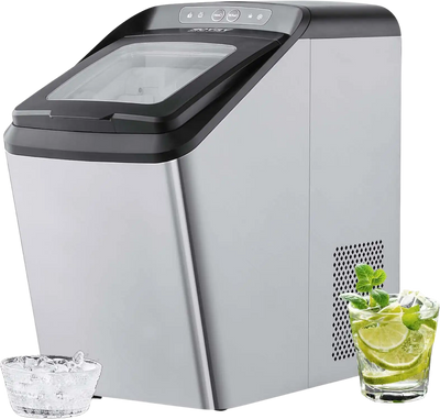 Vevor Countertop Ice Maker 30 Lbs in 24 Hrs Self-Cleaning Automatic Water Filling New