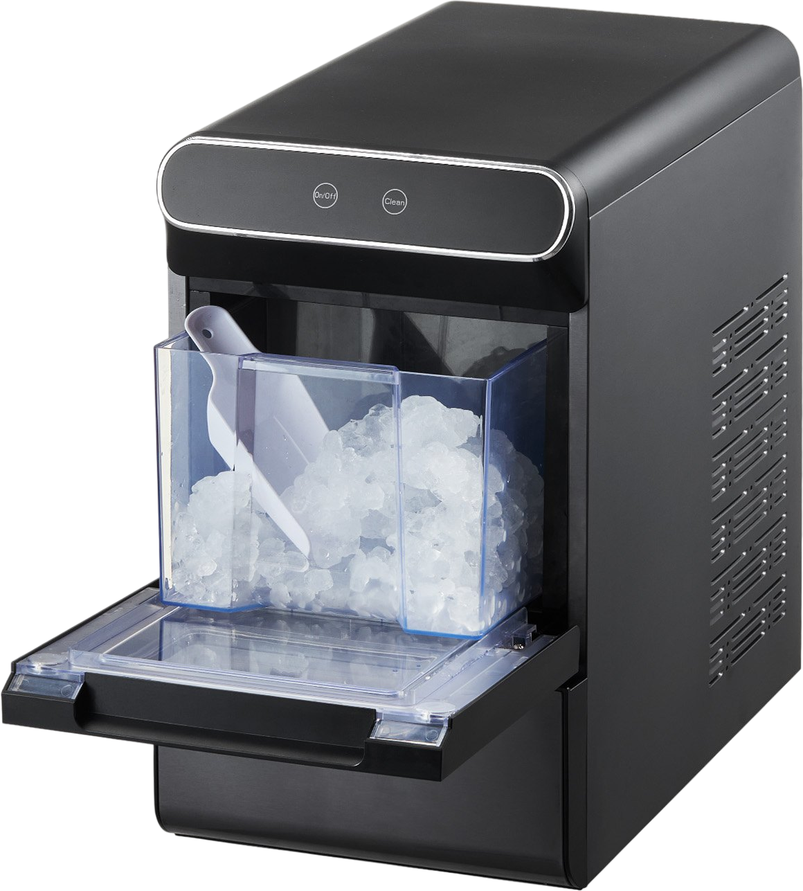 Vevor Countertop Nugget Ice Maker 37 Lbs/24H Self-Cleaning New