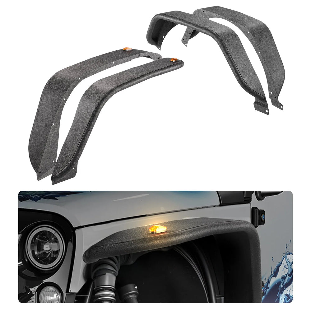 Vevor Fender Flare Kit with LED Lighting for 2018-2024 Jeep JL/JLU New