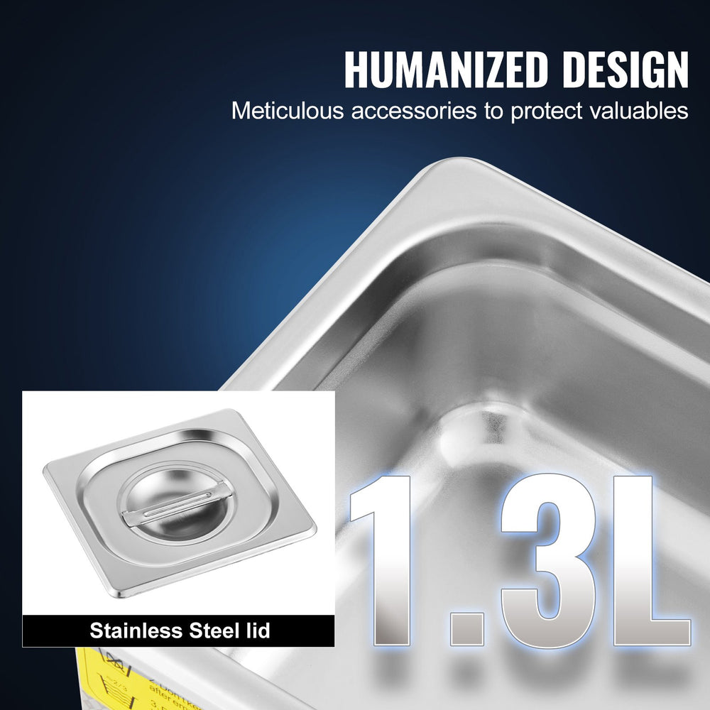 Vevor Ultrasonic Cleaner 15L with Digital Timer and Heater 40kHz 360W New