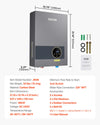 Vevor Tankless Electric Water Heater 36kW Instant Hot with LCD Touchscreen New