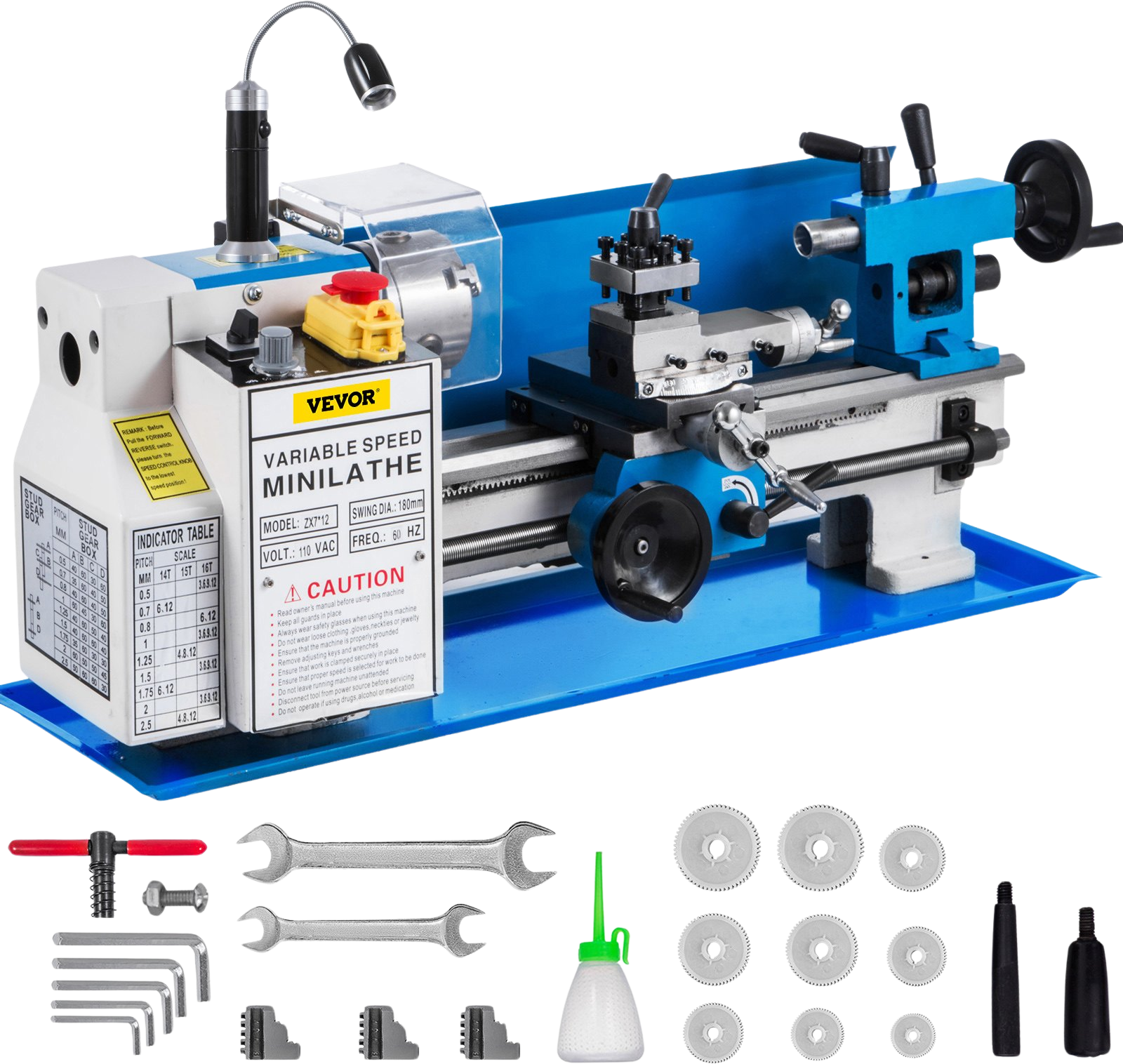 Vevor Mini Metal Lathe 7