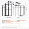 Vevor Greenhouse 8 x 12 Ft Polycarbonate Walk-In Garden New