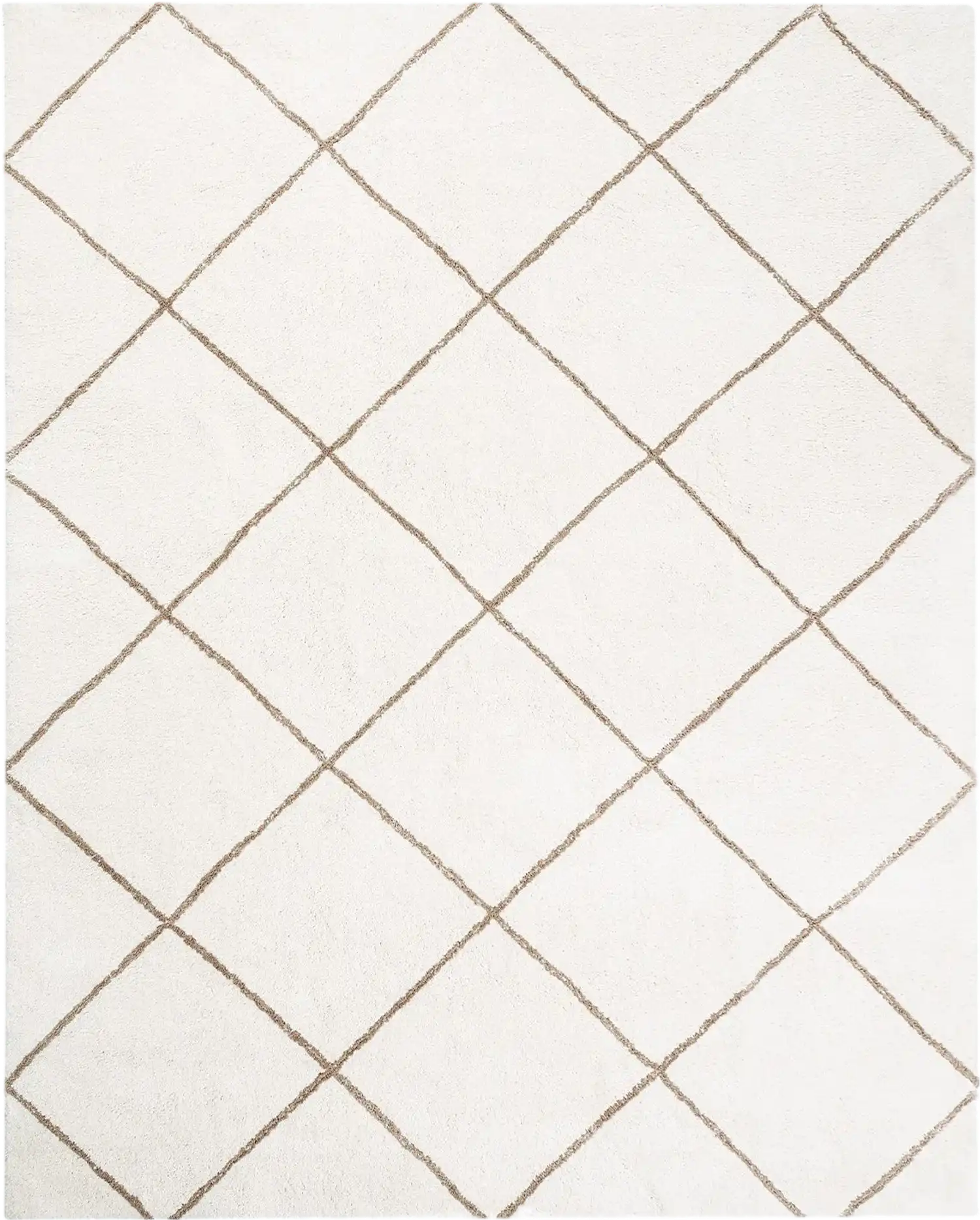 Vevor Area Rug 8' x 10' Beige Plush Indoor High-Pile New
