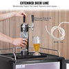 Vevor Beer Kegerator Dual Tap Draft Beer Dispenser Full Size Keg CO2 Cylinder 32-50°F Temperature Control Black New