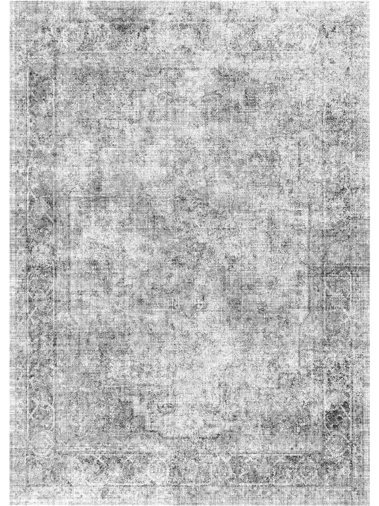 Vevor Area Rug 6' x 9' Washable Boho Non-Slip Gray New