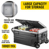 Vevor Portable Car Freezer 100 Qt. Dual Storage Zone -4°F to 68°F Adjustable Temperature New