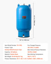 Vevor Well Pressure Tank 34 Gal. Vertical Pre-Charged Pressurized 1" NPT New