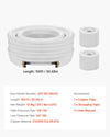 Vevor Mini Split Line Set 100 ft. 1/4" and 1/2" OD Copper Tubing Insulated with Flared Nuts New
