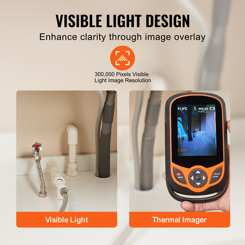 Vevor Thermal Imaging Camera 3.2" Touch Screen 256x192 IR Resolution Wi-Fi New