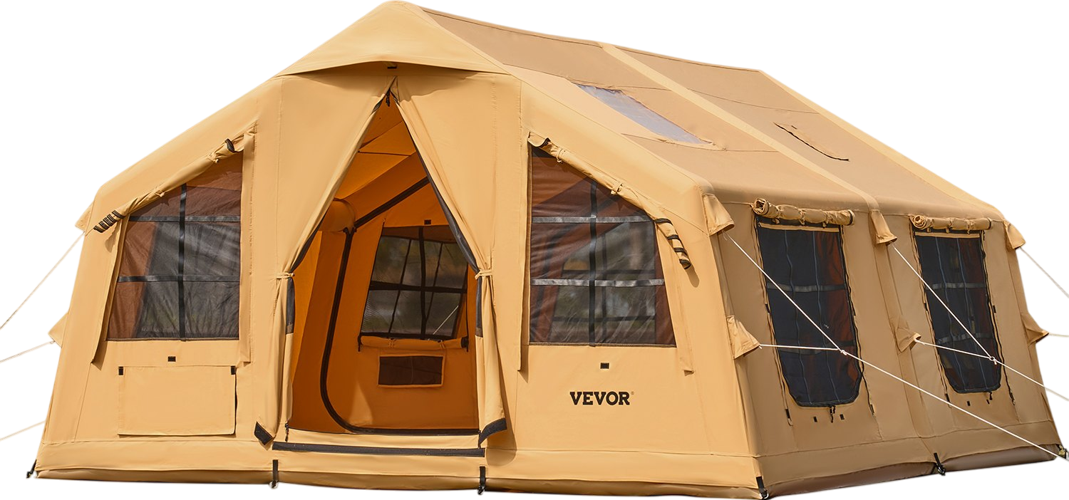 Vevor Inflatable Camping Tent 12-16 Person Capacity with Pump New