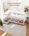 Vevor Modular Sectional Sofa 5-Seater with Hidden Storage New