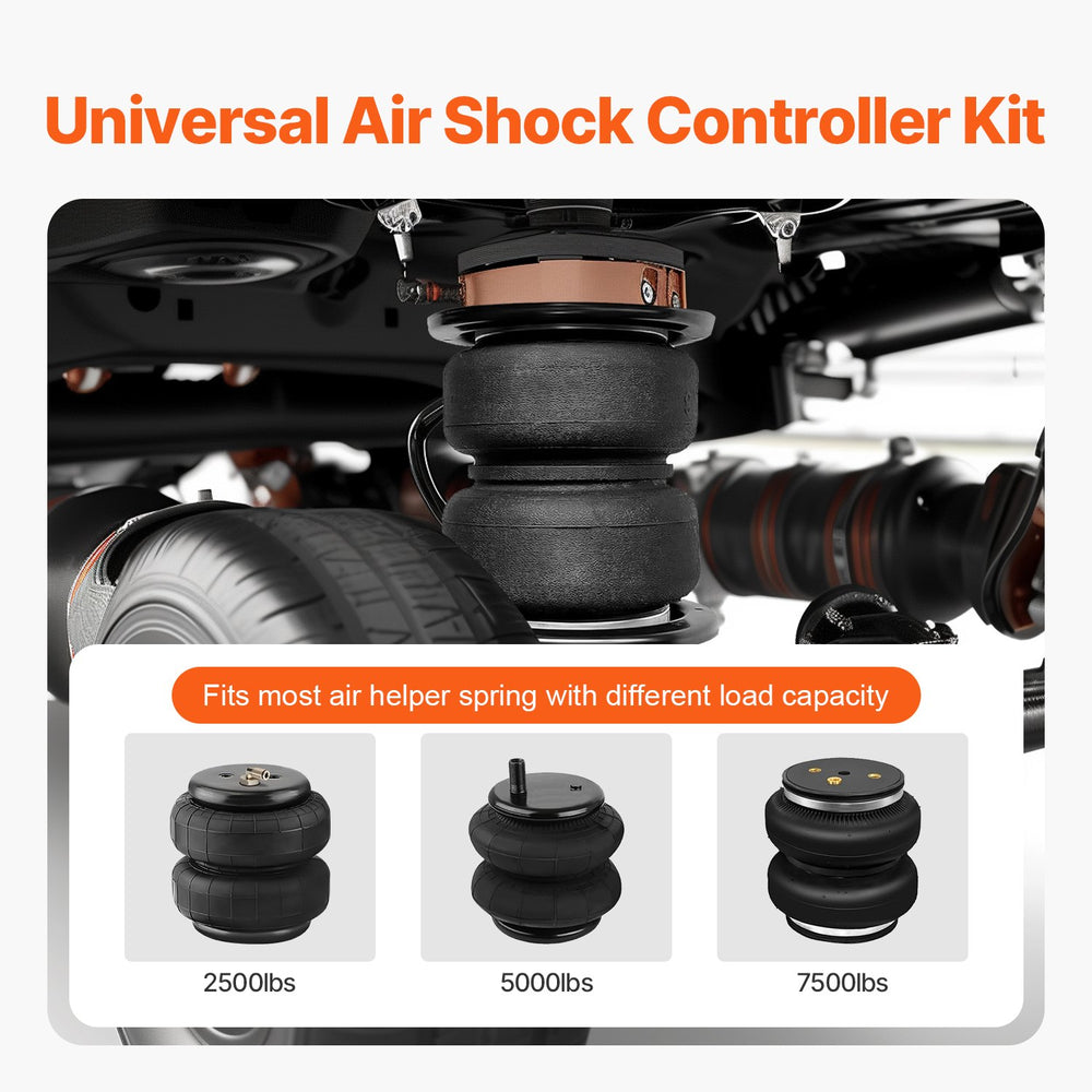 Vevor Air Shock Controller Kit 100 PSI On-Board Air Compressor System Remote Control 12V New