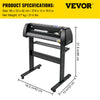 Vevor Vinyl Cutter Machine 28" LCD Display Adjustable Pinch Rollers SignMaster Software New