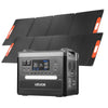 Vevor Portable Power Station 2400W 2160Wh Expandable with Foldable Solar Panel New