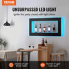 Vevor LED Lighted Liquor Bottle Display Bar Shelf with App Control 48" New