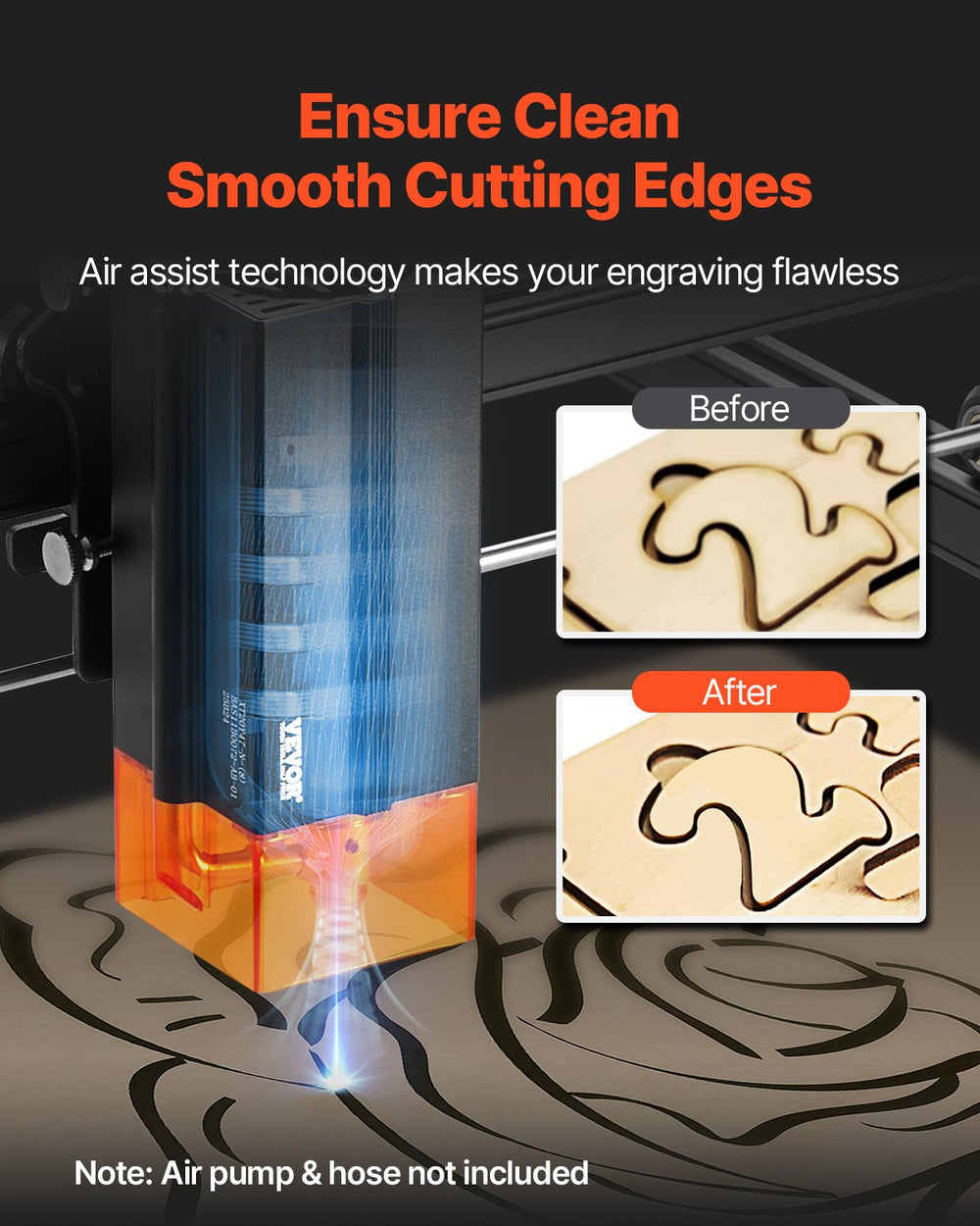 Vevor Laser Engraving Machine 20W 6.5 IPS High Speed with Spot Compression New