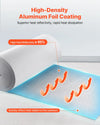 Vevor Reflective Insulation Roll EPE Foam Core Radiant Barrier 48 in x 250 ft New