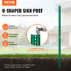 Vevor U-Channel Sign Post 8 Ft. Heavy-Duty Steel Green 4-Pack New