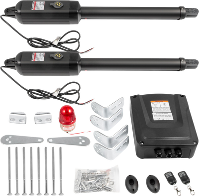 Vevor Dual Swing Automatic Gate Opener Kit with Remote Control 660 Lbs Capacity 50W New
