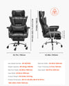 Vevor Executive Office Chair Reclining with Footrest 400 Lbs Capacity New