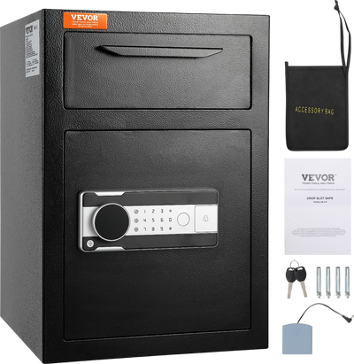 Vevor Deposit Safe with Drop Slot Electronic Code Lock and 2 Keys 13.97