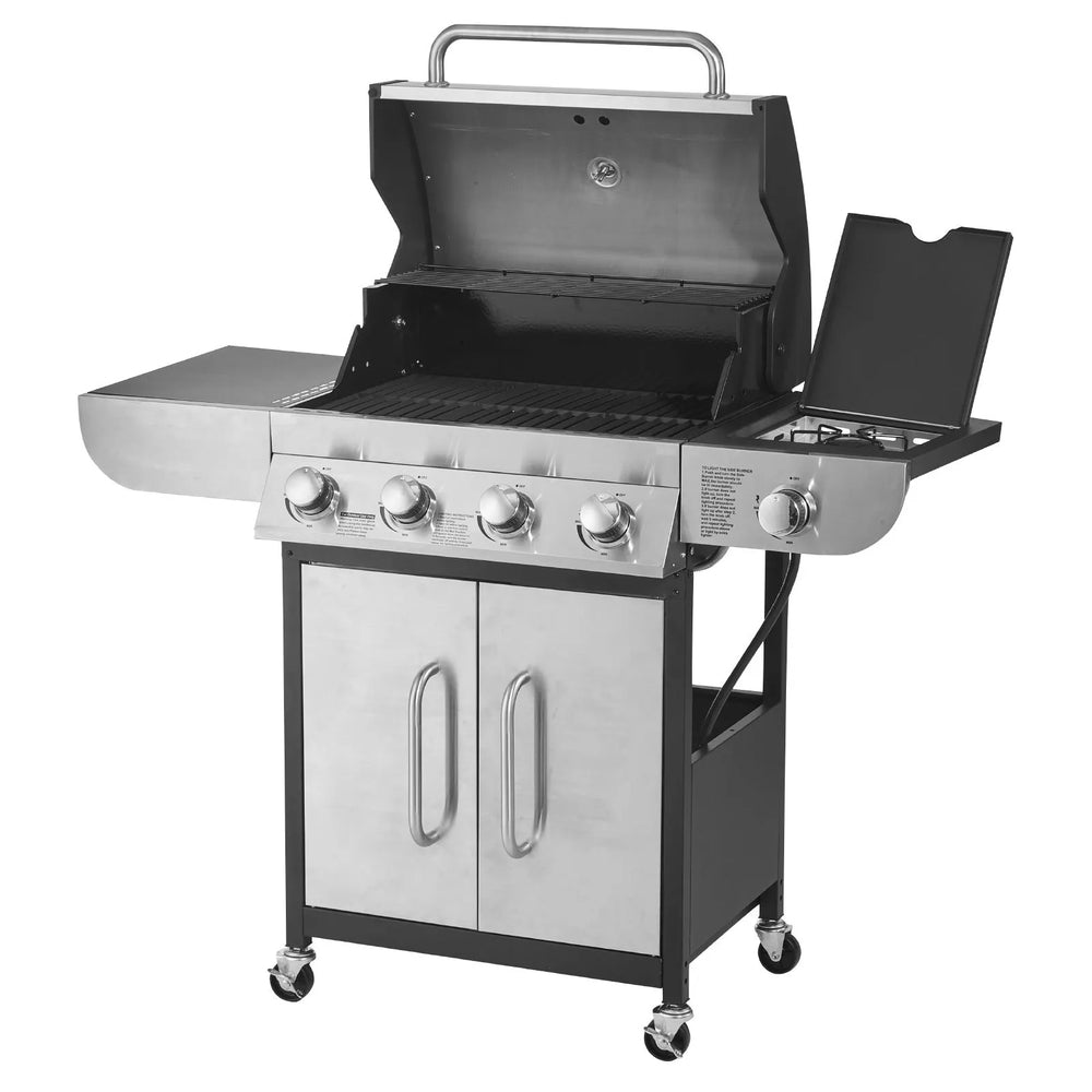 Vevor Gas Grill Propane 425 Sq. In. 52,000 BTU with Side Burner and Grease Tray New
