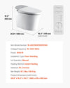 Vevor Smart Toilet Elongated Auto Freshening with Heated Seat Remote Control New