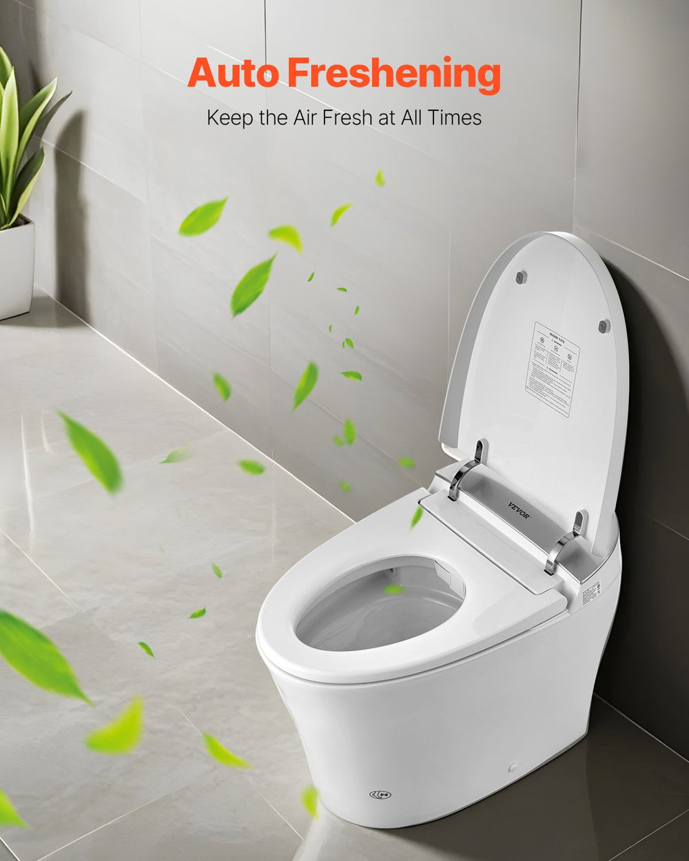 Vevor Elongated Smart Toilet Auto Freshening with Heated Seat New