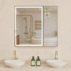 Vevor Lighted Medicine Cabinet 30 x 28 in. with Anti-Fog Mirror 3-Color Dimmable LED New