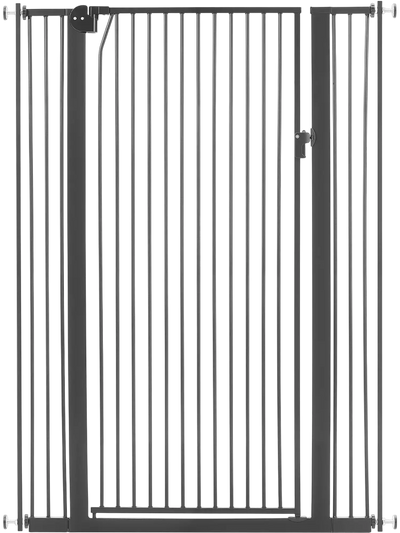 Vevor Dog Gate Extra Tall Adjustable Width Black New