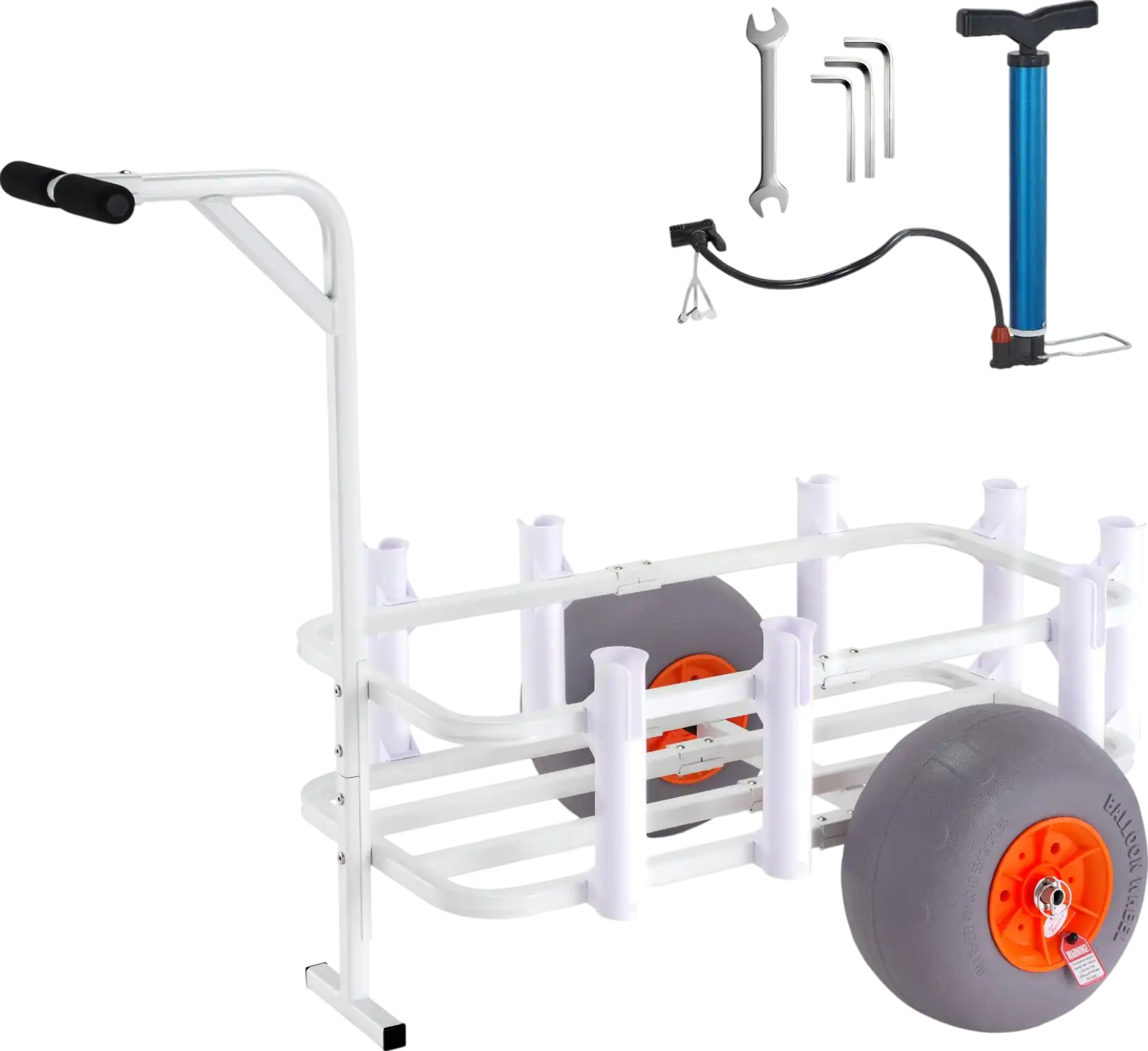 Vevor Beach Fishing Cart Aluminum 300 Lbs Capacity with Two 13