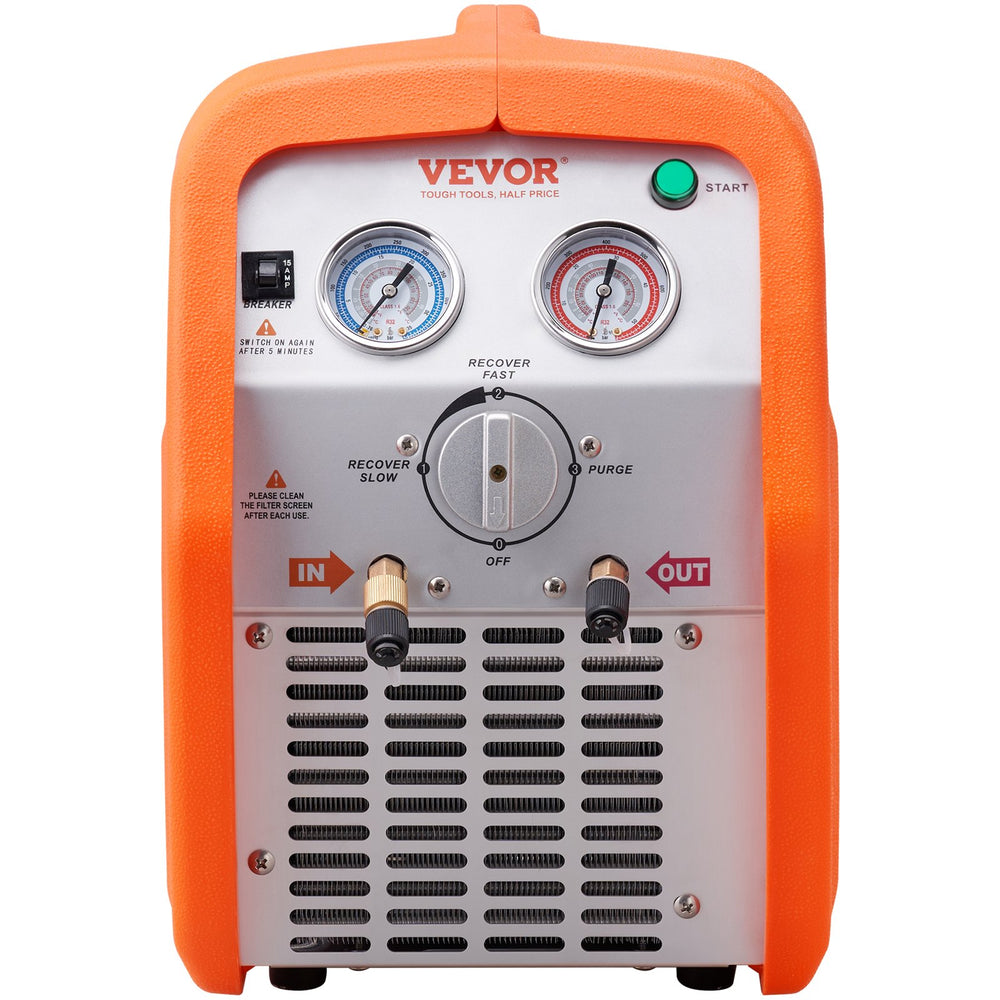 Vevor Refrigerant Recovery Machine Portable 1 HP with High Pressure Protection 120V New