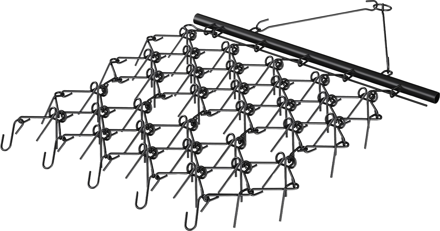 Vevor Drag Harrow 4' x 4' Heavy-Duty Chain Mat with 69 Teeth New