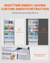 Vevor Open Air Merchandiser 3-Tier Display Cooler with Air Curtain 7.8 Cu.Ft New