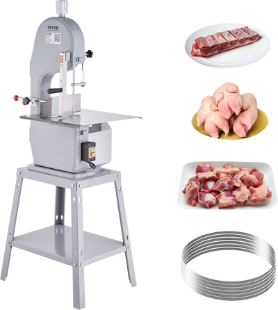 Vevor Commercial Electric Meat Bandsaw 1500W Stainless Steel 0.16-7.9