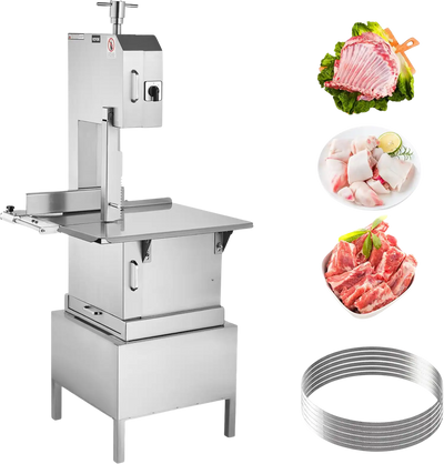 Vevor Commercial Electric Meat Bandsaw 2200W Stainless Steel 0.16